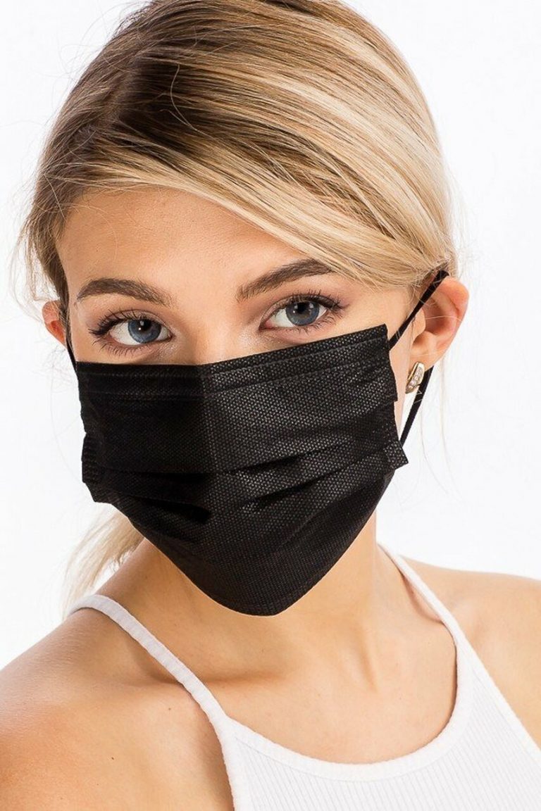 Disposable Surgical Face Masks Black 10 Pack â Beauty Couture Ireland
