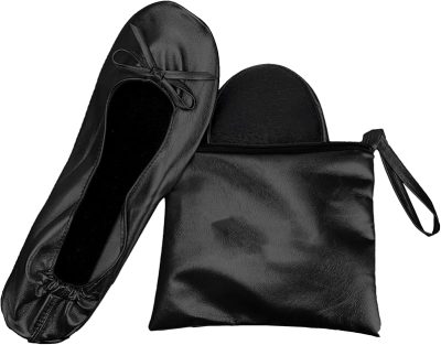 Compact Foldable Indoor Ballet Pumps with Zipped Purse