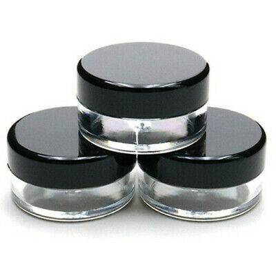 Alternative view of Refillable Sample Jar Pots with Screw-On Black Lids 10g