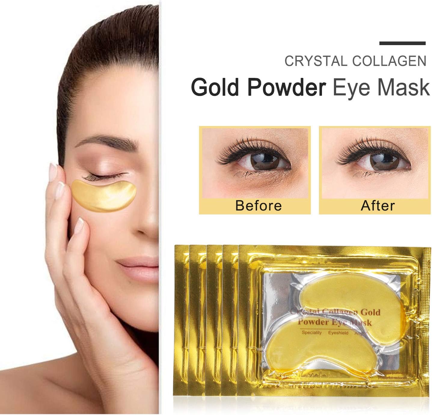 Crystal Collagen Gold Under Eye Masks - Image 3