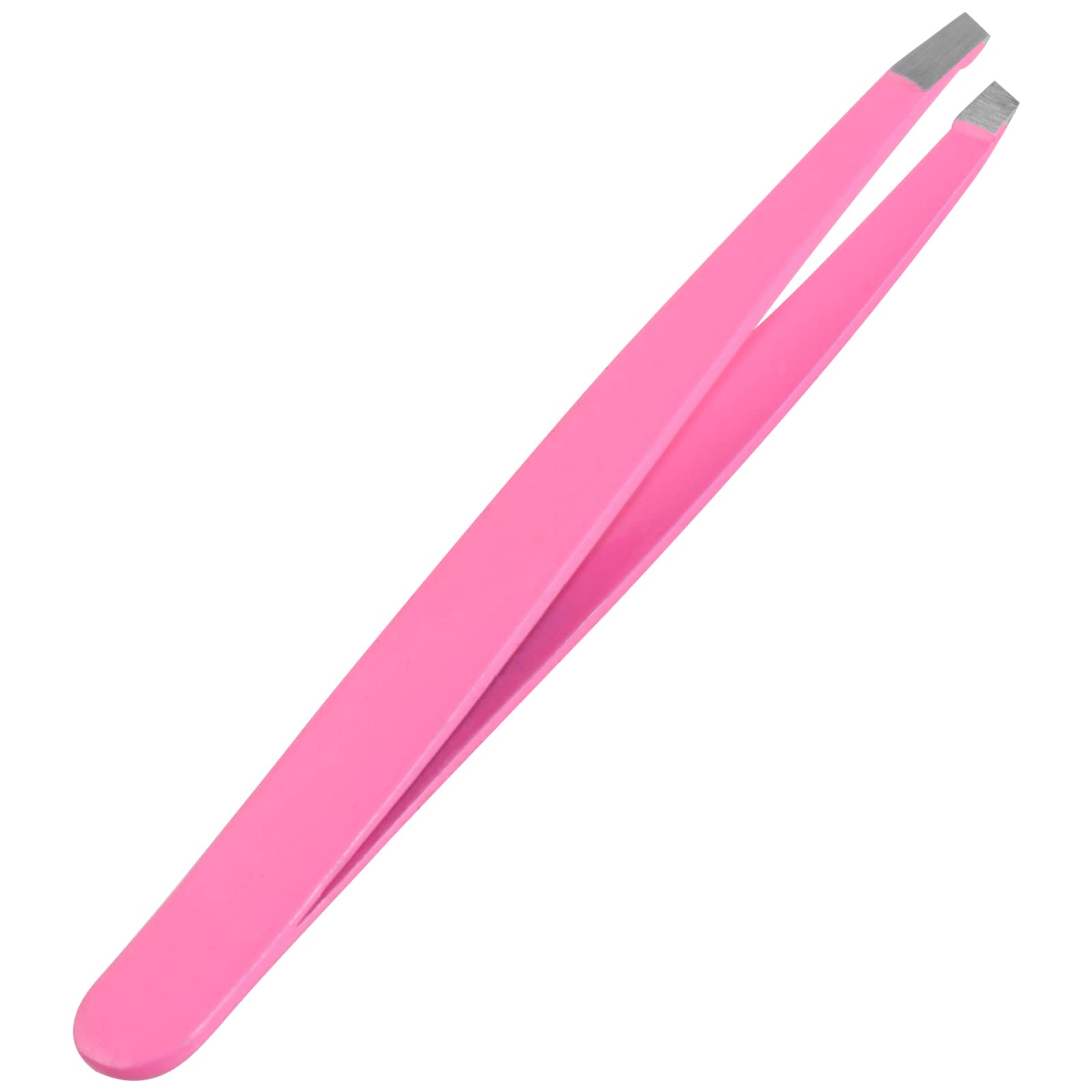 Stainless Steel Pink Slanted Tip Tweezers