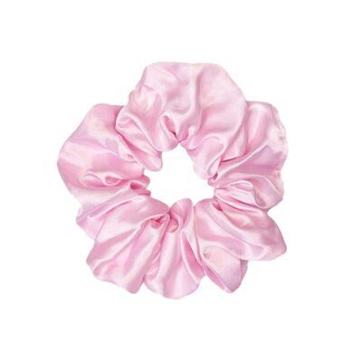 Pink Satin Hair Scrunchies 3 Pack
